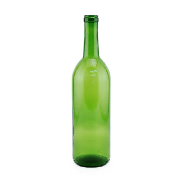 Green Glass Bordeaux Bottle Case of 12 (750 ml / 26.4 oz)
