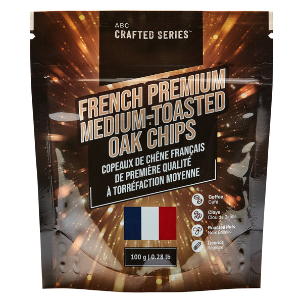 French Premium Medium Toasted Oak Chips (100g / 3.5 oz)