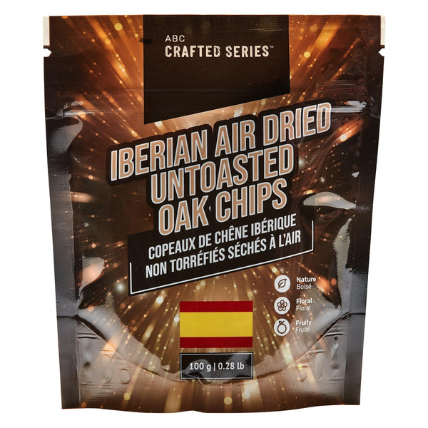 Iberian Air Dried Un-toasted Oak Chips (100g / 3.5 oz)