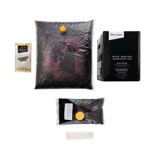 Crafted Series California North Coast Cabernet Crush 14.5% heavy-bodied red wine kit, 17 L juice pack that makes 23 L