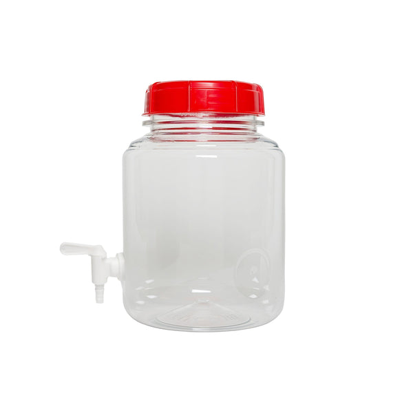Plastic Wide Mouth Carboy with Spigot (4.1 L / 1 Gallon)
