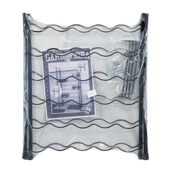 30-Bottle Wine Rack Plastic Coated Steel