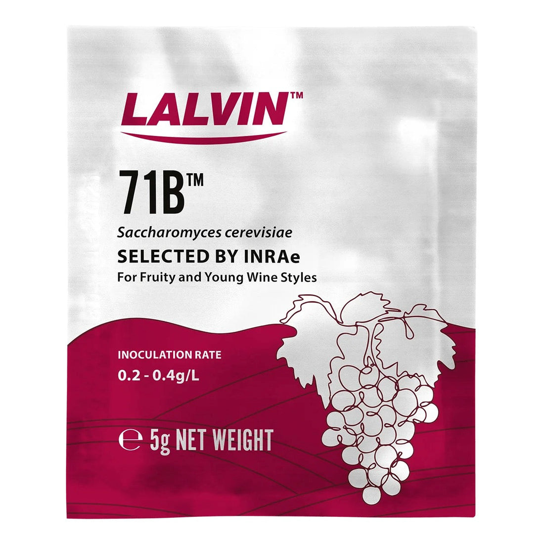 Lalvin Wine Yeast (5 g / 0.176 oz)