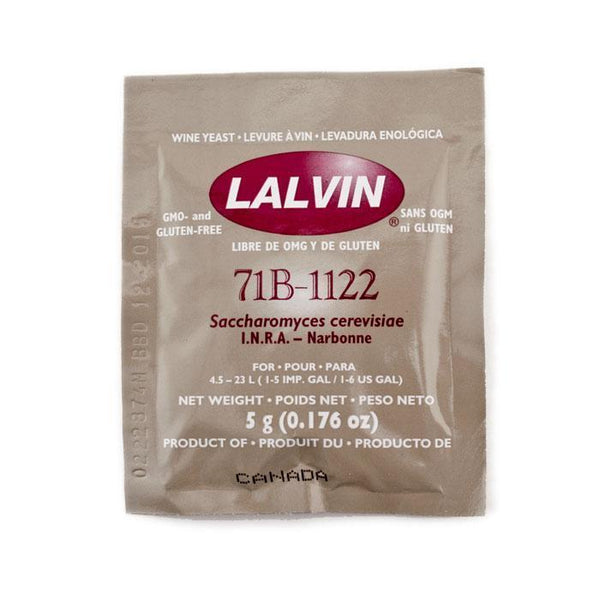 Wine Yeast Lalvin 71B/1122 (5 g / 0.176 oz)