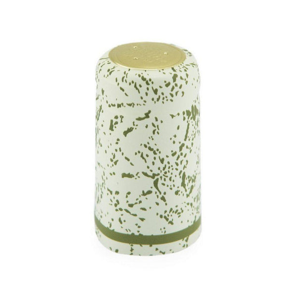 Almond/Green Speckles | Shrink Cap (30.5 x 55 mm | 1.2 x 2.16 in)*