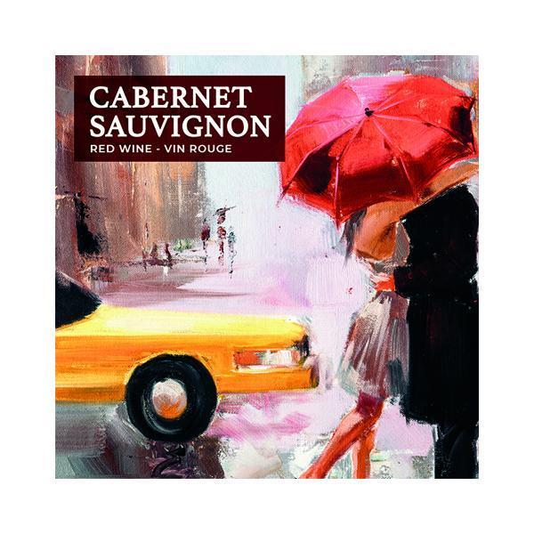 Cabernet Sauvignon Dating Couple Pack of 30 Wine Labels (3.78 in x 3.78 in / 9.6 cm x 9.6 cm)