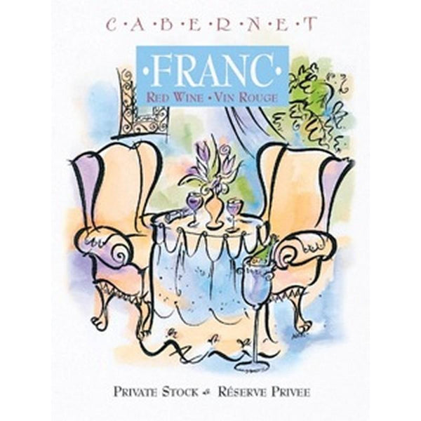 Cabernet Franc Watrecolor Wine Label 30 per Pack ( 4 in x 6 in / 10 cm x 15 cm)
