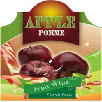 Apple Wine Label 30 per Pack ( 4 in x 6 in / 10 cm x 15 cm)