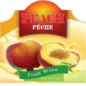 Peach Splash Wine Label 30 per Pack ( 4 in x 6 in / 10 cm x 15 cm)