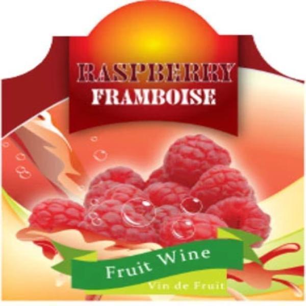 Raspberry Splash Wine Label 30 per Pack ( 4 in x 6 in / 10 cm x 15 cm)