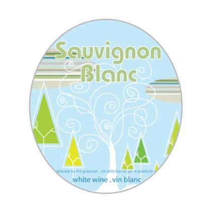 Sauvignon Blanc Tree Wine Label 30 per Pack ( 4 in x 6 in / 10 cm x 15 cm)