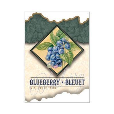Blueberry Wine Label 30 per Pack ( 4 in x 6 in / 10 cm x 15 cm)