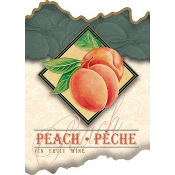 Peach Wine Label 30 per Pack ( 4 in x 6 in / 10 cm x 15 cm)