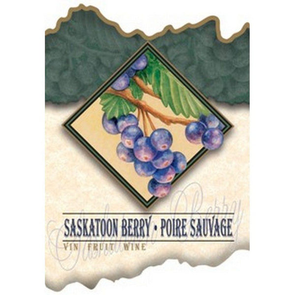 Saskatoon Berry Wine Label 30 per Pack ( 4 in x 6 in / 10 cm x 15 cm)