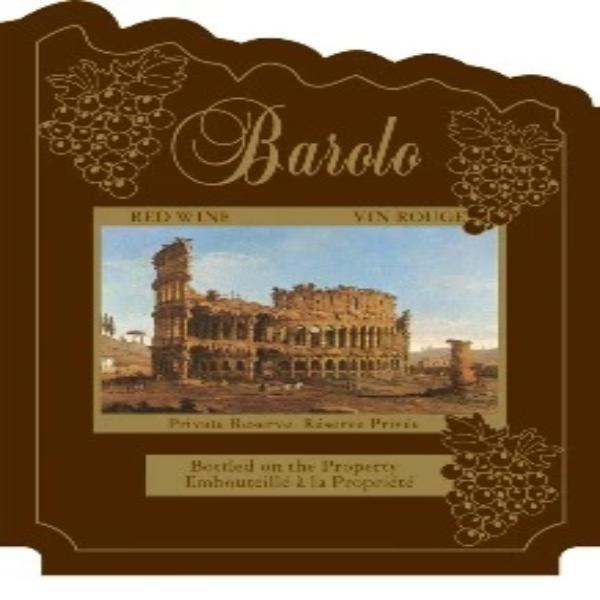 Barolo Colosseum Wine Label 30 per Pack ( 4 in x 6 in / 10 cm x 15 cm)