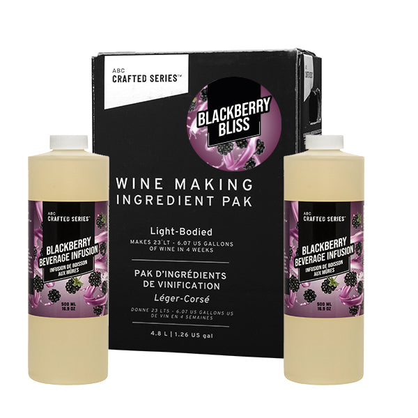 Blackberry Bliss Red Fruit Winemaking Kit (6.3 L / 1.66 gal)