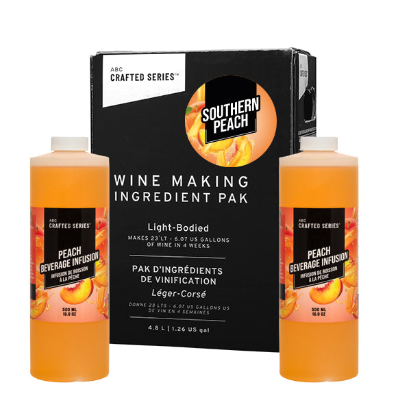 Southern Peach White Fruit Winemaking Kit (6.3 L / 1.66 gal)