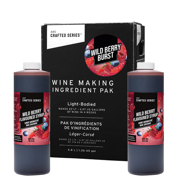 Wild Berry Burst Red Fruit Winemaking Kit (6.3 L / 1.66 gal)