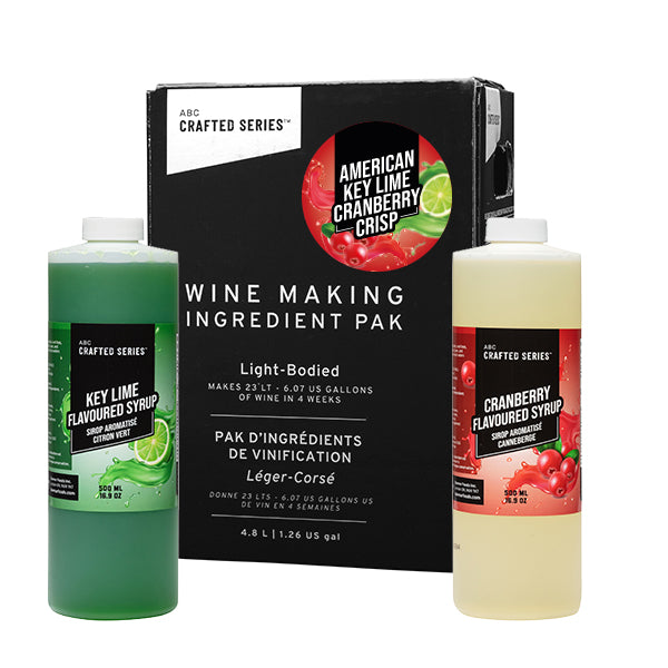 American Key Lime Cranberry Crisp White Fruit Winemaking Kit (6.3 L / 1.66 gal)