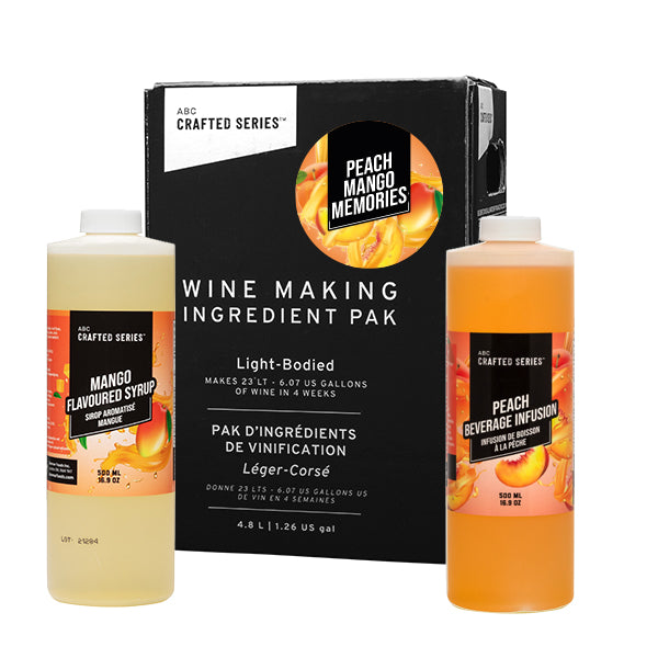 Peach Mango Memories White Fruit Winemaking Kit (6.3 L / 1.66 gal)
