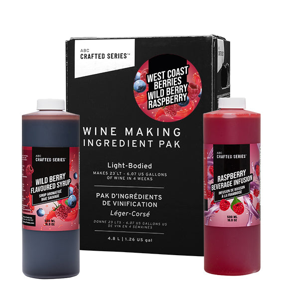 West Coast Berries Wild Berry Red Fruit Winemaking Kit (6.3 L / 1.66 gal)